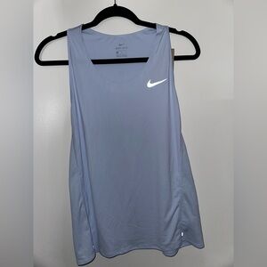 NIKE WOMENS DRI-FIT TANK TOP IN BLUE SIZE M